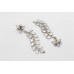 Earrings Silver 925 Sterling Dangle Drop Womens Zircon Stone Handmade Gift B246